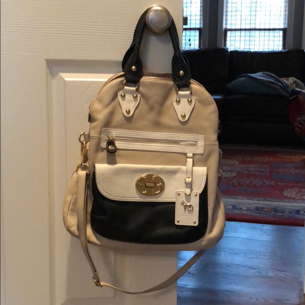 Emma Fox tan and black Purse